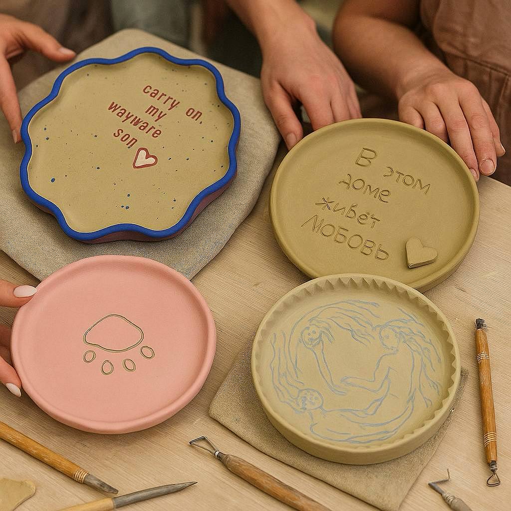 10.01 / Divu mazo šķīvju  meistarklase / Laiks: 13.00-15.00/ Sestdiena